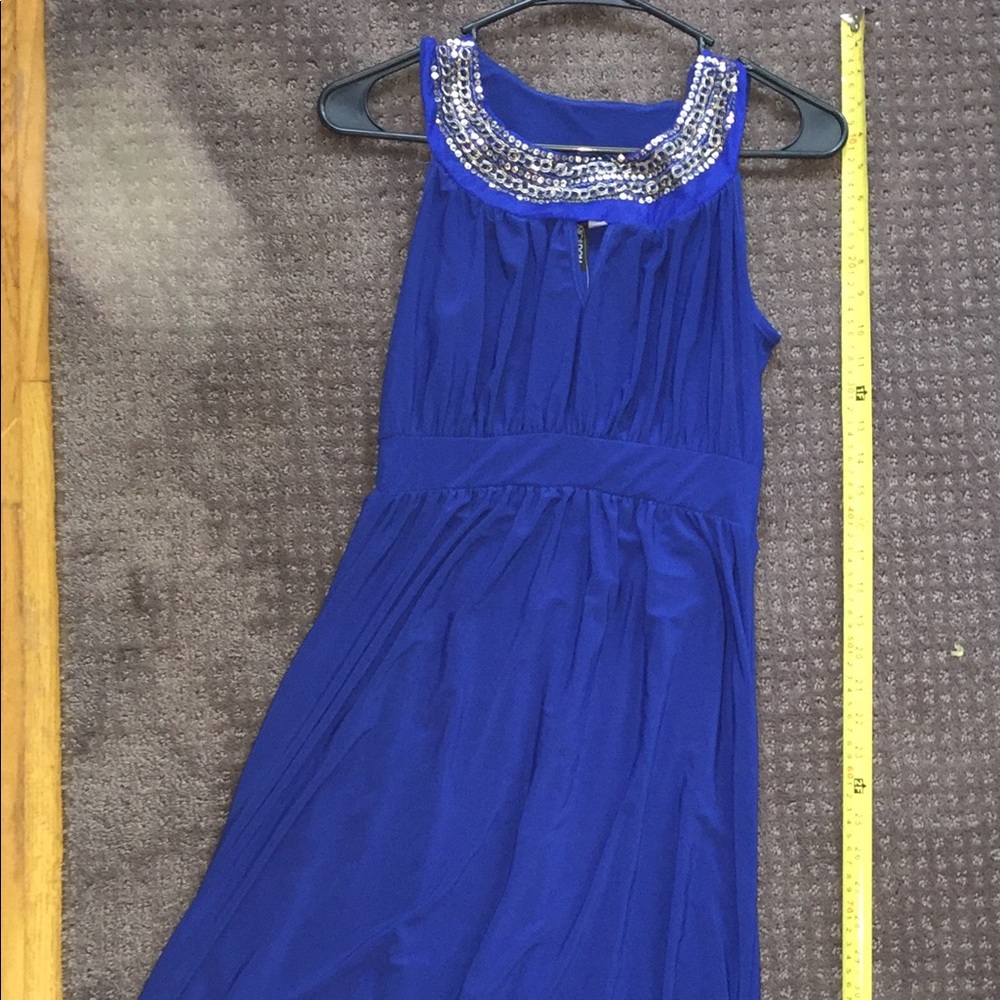 Nic & Dom Cobalt Blue High/Low Formal Dress